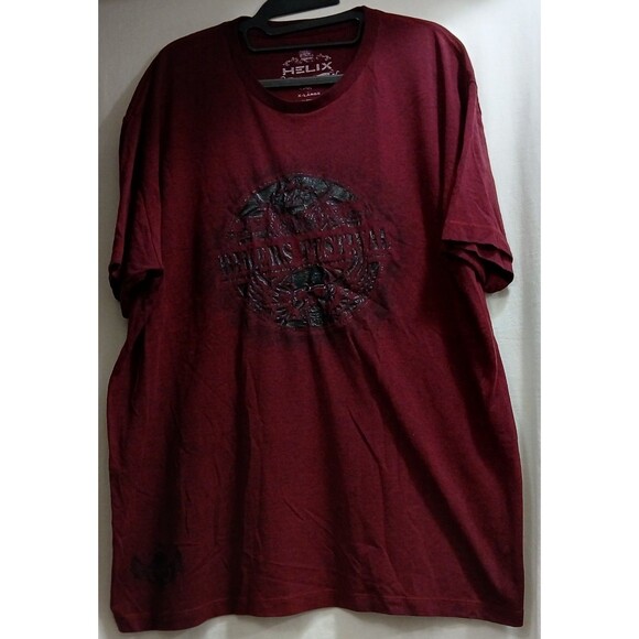 Helix Bikers Festival T-Shirt Men’s XL Red Black Skull Graphic Tee Moto Rock EUC - Picture 1 of 5